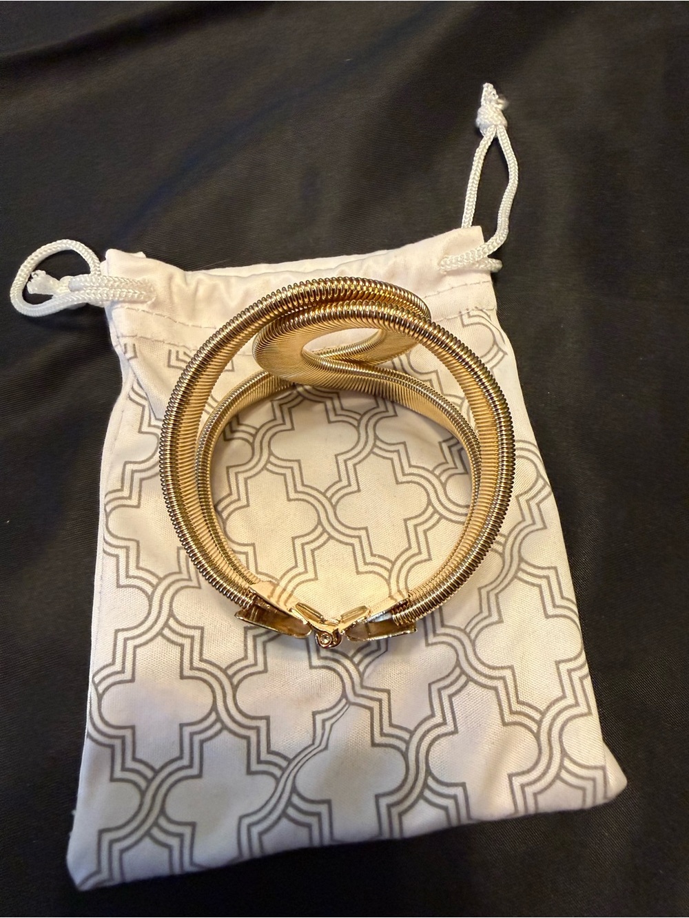 Park Lane Giselle Gold Tone Sculptural Loop Bracelet - Picture 7 of 7